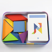 Cargar imagen en el visor de la galería, Puzzle de formas estilo Tangram viaje