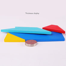 Cargar imagen en el visor de la galería, Puzzle de formas estilo Tangram viaje