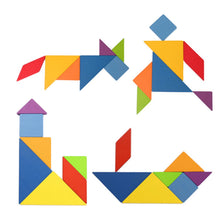 Cargar imagen en el visor de la galería, Puzzle de formas estilo Tangram viaje